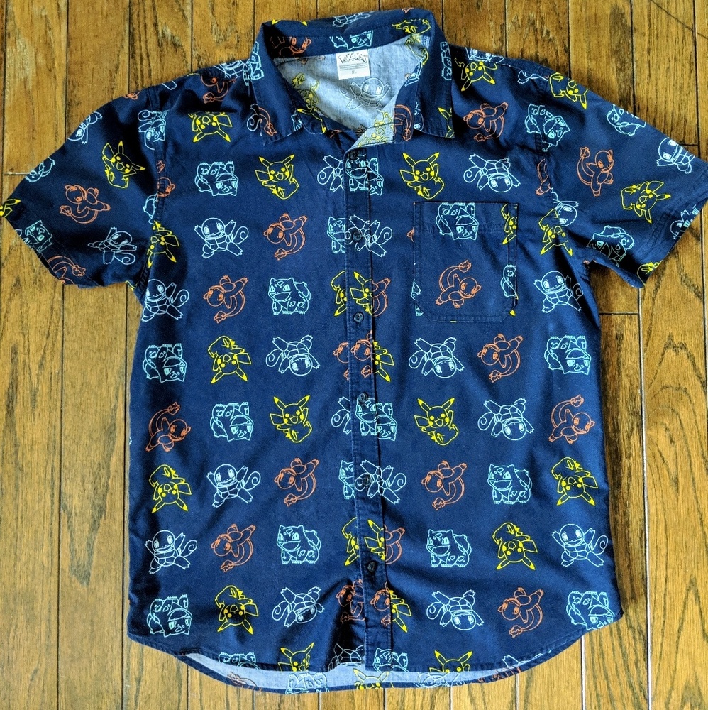 Pokémon Button Down Shirt